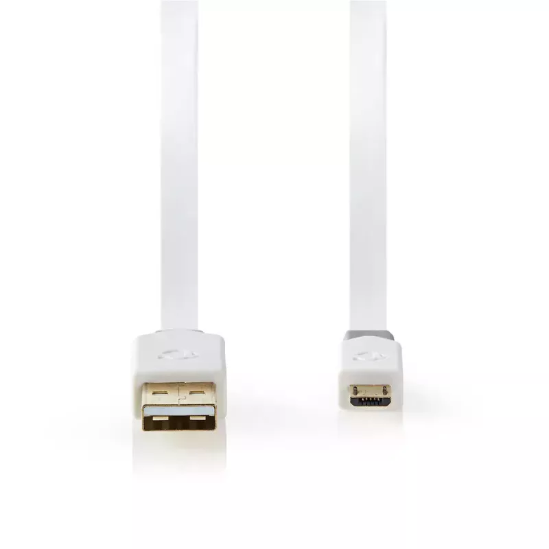 Cavo USB Nedis CCBW60500WT10 1 m USB 2.0 A su Micro-USB B bianco