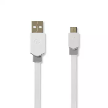 Cavo USB Nedis CCBW60500WT10 1 m USB 2.0 A su Micro-USB B bianco
