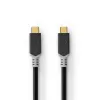 Cavo USB Nedis CCBW64020AT20 USB4 Gen 2x2 2 m USB C nero argento