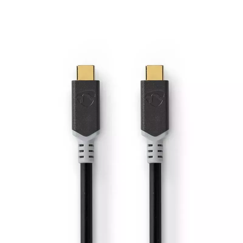 Cavo USB Nedis CCBW64020AT20 USB4 Gen 2x2 2 m USB C nero argento