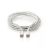 Cavo USB Nedis CCTB60700AL20 2 m USB C alluminio USB 2.0