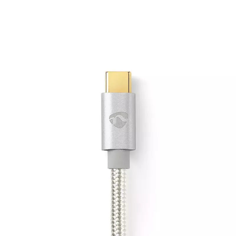 Cavo USB Nedis CCTB60700AL20 2 m USB C alluminio USB 2.0