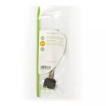 Nedis CCGP73520VA015 cavo di alimentazione interno 0,15 m 2 x SATA 15 pin Molex 4 pin