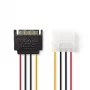 Nedis CCGP73530VA015 cavo di alimentazione interno 0,15 m SATA 15 pin Molex 4 pin