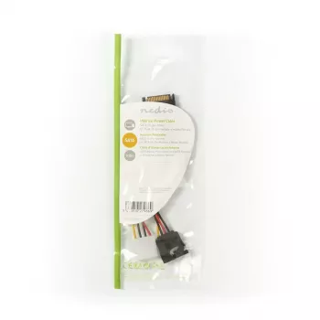Nedis CCGP73555VA015 cavo di alimentazione interno 0,15 m SATA 15 pin Molex
