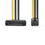 Cavo di alimentazione interno Nedis CCGP74200VA015 0,15 m SATA 15 pin connettore maschio