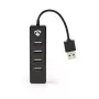 Hub USB Nedis UHUBU2420BK USB 2.0 480 Mbit/s nero