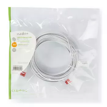 Nedis CCGP85216WT100 Cavo di rete bianco 10 m Cat6 U/UTP