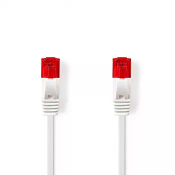 Nedis CCGP85216WT100 Cavo di rete bianco 10 m Cat6 U/UTP