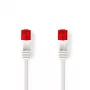 Nedis CCGP85216WT100 Cavo di rete bianco 10 m Cat6 U/UTP