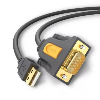 Ugreen 20210 cavo seriale nero 1 m USB 2.0 RS-232