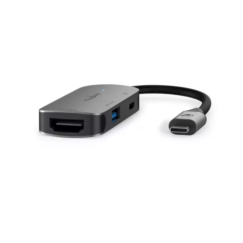 Hub USB Nedis CCGB64230GY01 Type-C 5000 Mbit/s grigio
