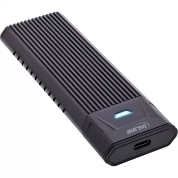 InLine USB3.2 Gen.2 case USB-C per SSD M.2 (PCIe NVMe & SATA)