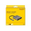 Lettore di schede DeLOCK 91000 USB 3.2 Gen 2 Type-C grigio CFexpress SD