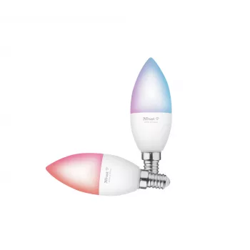 Lampadina smart TRUST 71293 – luce smart Wi-Fi, bianco, AC, 37×100 mm, confezione da 2