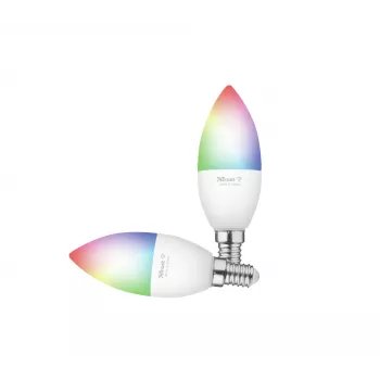 Lampadina smart TRUST 71293 – luce smart Wi-Fi, bianco, AC, 37×100 mm, confezione da 2