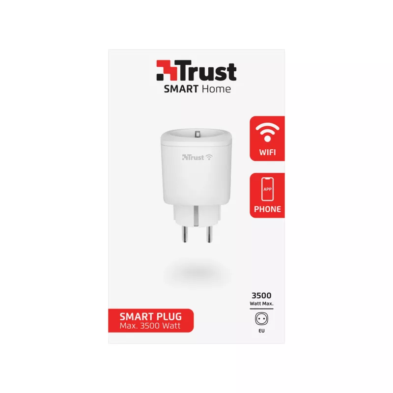 Presa smart Trust 71289 3000 W bianco per interni wireless Wi-Fi