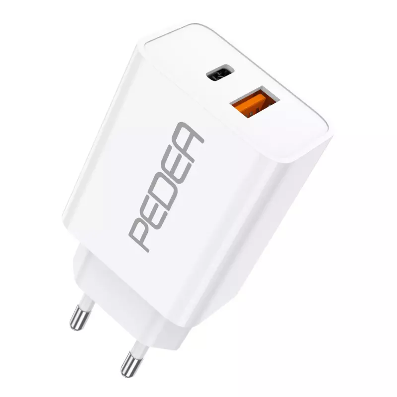 Caricabatterie per dispositivi mobili PEDEA 60040100 universale bianco AC ricarica rapida per interni