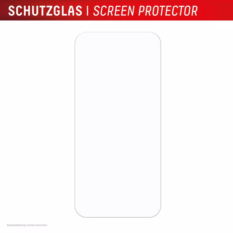 Pellicola protettiva Displex (10H) per Apple iPhone 15 Plus/15 Pro Max/16 Plus, cornice di applicazione Eco, antigraffio