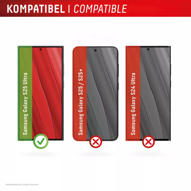 Pellicola protettiva Displex + custodia per Samsung Galaxy S25 Ultra, cornice di applicazione Eco, antigraffio