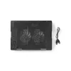 Pad di raffreddamento per laptop Nedis NBCR200BK 2 ventole 14 cm nero
