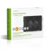 Pad di raffreddamento per laptop Nedis NBCR200BK 2 ventole 14 cm nero