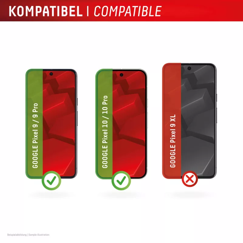 Displex pellicola protettiva display (10H) per Google Pixel 9, Pixel 9 Pro, Pixel 10, Pixel 10 Pro, cornice di montaggio Eco, antigraffio