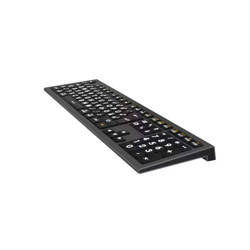 Logickeyboard LKB-LPWB-A2M-DE Tastiera Universale USB QWERTZ Tedesco Nero