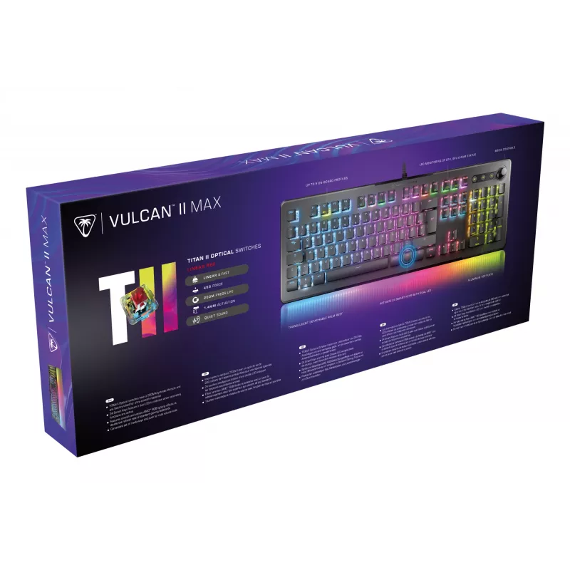 Turtle Beach Vulcan II Max Tastiera Gaming USB QWERTZ Nero