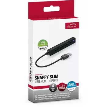 Hub SPEEDLINK SNAPPY sottile 480 Mbit/s nero