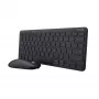 Tastiera Trust Lyra con mouse inclusa ufficio RF Wireless + Bluetooth QWERTZ tedesca nero