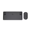 Tastiera Trust Lyra con mouse inclusa ufficio RF Wireless + Bluetooth QWERTZ tedesca nero