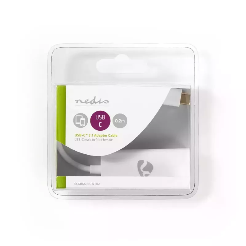 Cavo di rete Nedis CCGB64950WT02 RJ-45 Cat8.1 0,2 m bianco