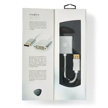 Nedis CCTB37250AL02 cavo adattatore video 0,2 m DisplayPort DVI-D argento