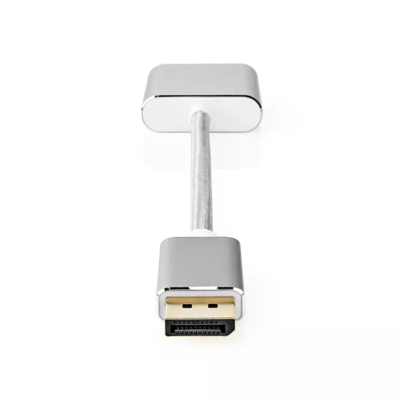 Nedis CCTB37250AL02 cavo adattatore video 0,2 m DisplayPort DVI-D argento