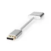 Nedis CCTB37250AL02 cavo adattatore video 0,2 m DisplayPort DVI-D argento