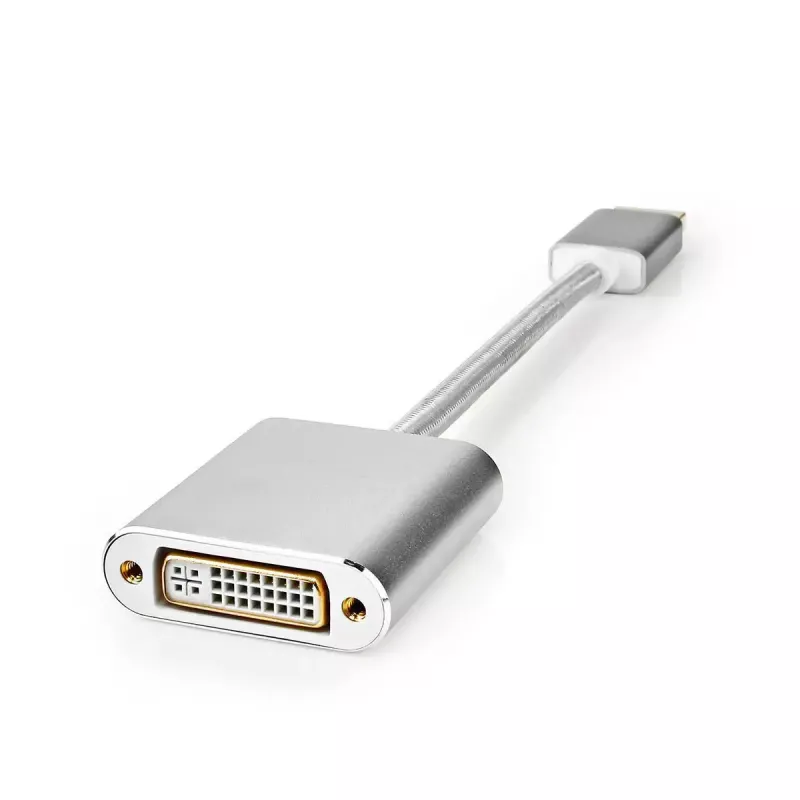 Nedis CCTB37250AL02 cavo adattatore video 0,2 m DisplayPort DVI-D argento