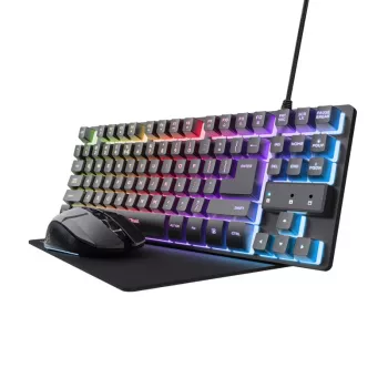 Trust GXT 794 tastiera mouse inclusi gaming USB QWERTZ tedesco nero