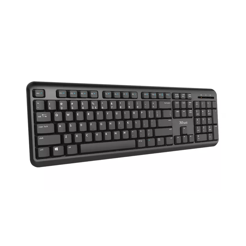 Trust TK-350 tastiera Office RF Wireless QWERTZ tedesco nero