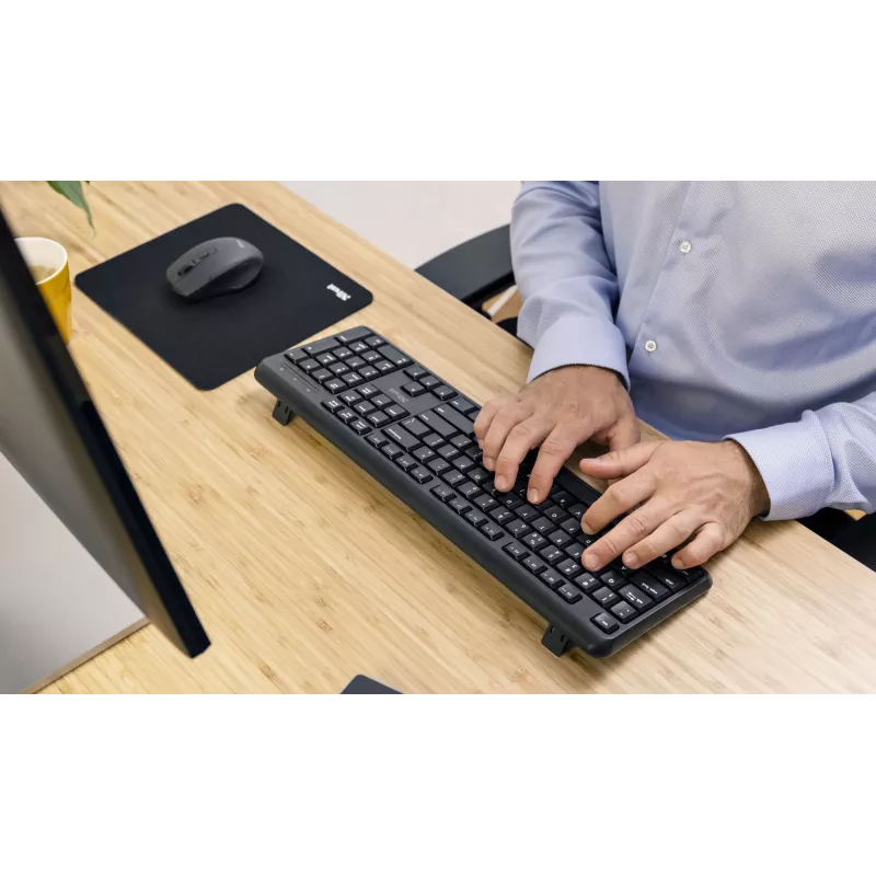 Trust TK-350 tastiera Office RF Wireless QWERTZ tedesco nero