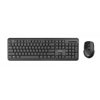 Trust TKM-350 tastiera mouse incluso Office RF Wireless QWERTZ tedesco nero