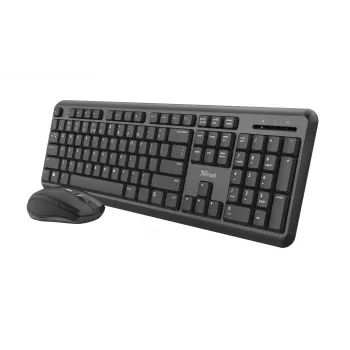 Trust TKM-350 tastiera mouse incluso Office RF Wireless QWERTZ tedesco nero