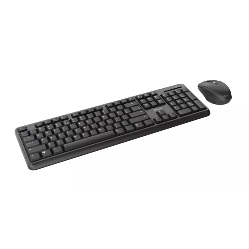 Trust TKM-350 tastiera mouse incluso Office RF Wireless QWERTZ tedesco nero