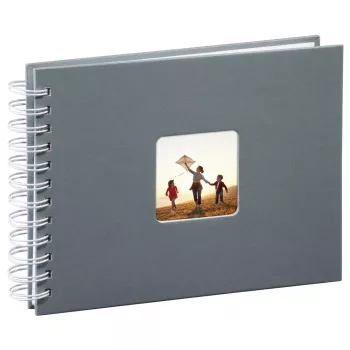 Album fotografico Hama Fine Art grigio 50 fogli 10 x 15 cm rilegatura a spirale