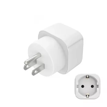 Adattatore spina Hama 00223438 tipo B tipo C (spina euro)+tipo F bianco