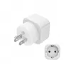 Adattatore spina Hama 00223438 tipo B tipo C (spina euro)+tipo F bianco