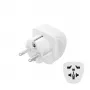 Adattatore di rete Hama 00223456 tipo E/F ibrido universale bianco