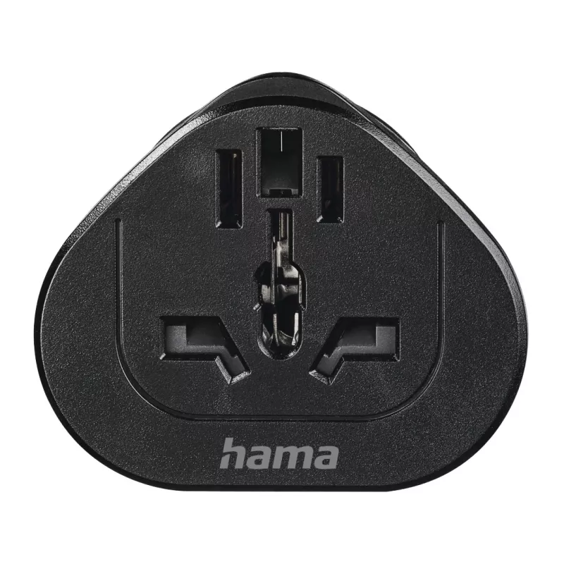 Adattatore spina Hama 00223454 tipo E/F ibrido universale nero