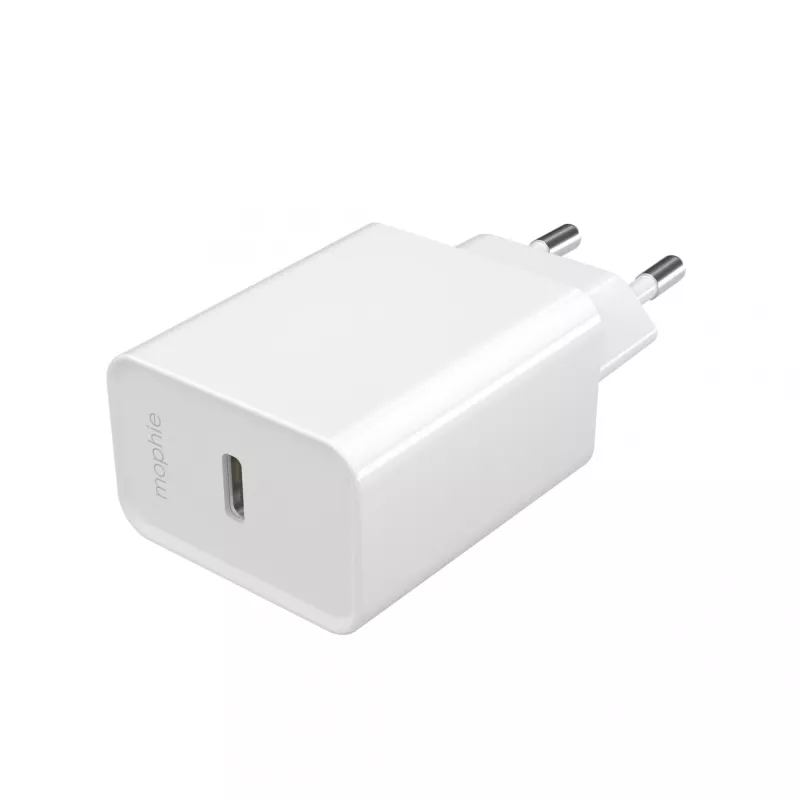 mophie essentials alimentatore USB-C PD 20W universale bianco ricarica rapida AC per interni