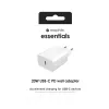 mophie essentials alimentatore USB-C PD 20W universale bianco ricarica rapida AC per interni